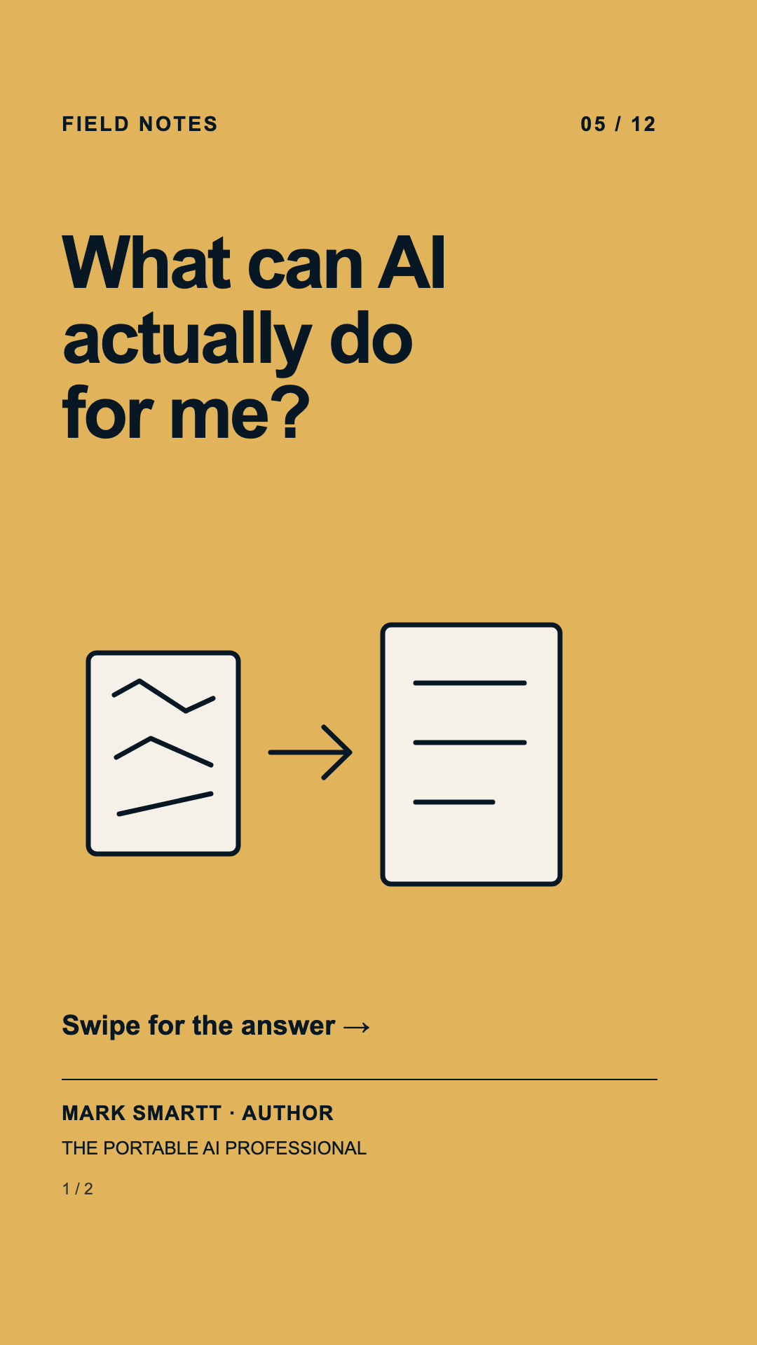 Question: What can AI actually do for me?