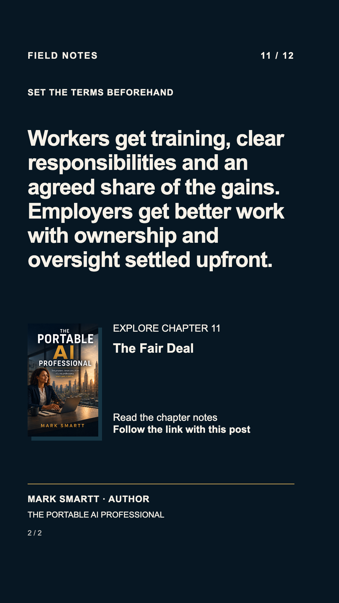 Answer: Workers get training, clear responsibilities and an agreed share of the gains. Employers get better work with ownership and oversight settled upfront.