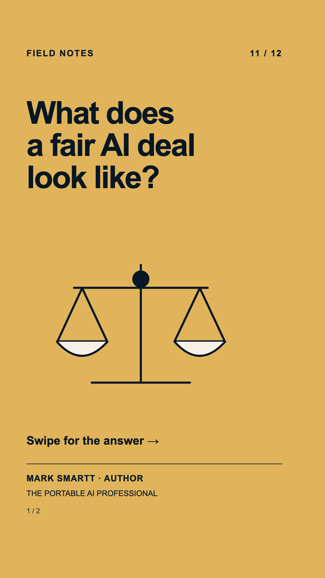 Question: What does a fair AI deal look like?